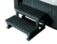 Лестница пластик-дерево для бассейна 2 м (Китай), PVC