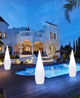 Светильник Капля 36х120 солнечная батарея, RGB