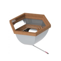 Банный чан 6 граней с обшивкой