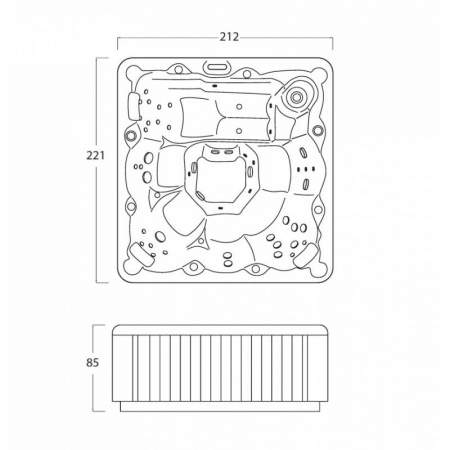 Спа бассейн Treesse Zanzibar Спа бассейн Treesse Zanzibar
